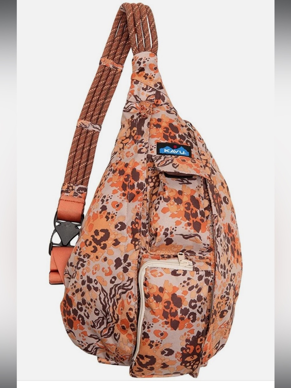 KAVU Mini Rope Sling Go Wild Leopard - Cheetah Print Crossbody Outdoors Bag NWT